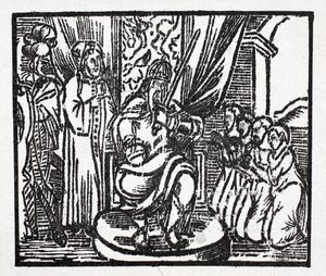 Nagy Károly a lovagokat Reynauldnak, Guichardnak, Alardnak és Richardetnek, Aymon hercegének fiainak nevezi alkotó: French School