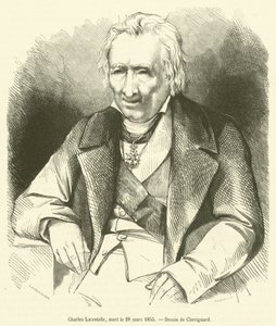 Charles Lacretelle, meghalt 1855. március 28-án (metszet) alkotó: French School