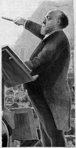 Charles Lamoureux (1834-1899), francia hegedűművész, a Párizsi Opera első karmestere. alkotó: French School
