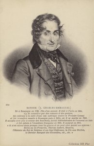 Charles Nodier (1780-1844), francia regény- és novellaíró (litho) alkotó: French School