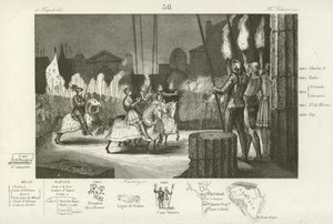 VIII. Károly francia diadalmenetben belép Rómába, 1494 alkotó: French School