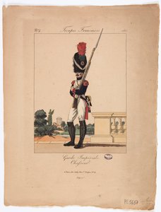 A császári gárda üldözője, francia csapatok, sz. 4 alkotó: French School