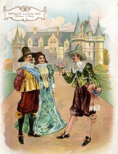 Chateaux de la Loire: Azay le Rideau (Azay-le-Rideau), Indre et Loire (Indre et Loire) kastély rózsaszobája, Centre, Franciaország, a 16. században épült 1529-ben, XIII. Lajos idejében. alkotó: French School