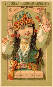 Kis-Ázsiából származó cseresznye (chromolitho) alkotó: French School