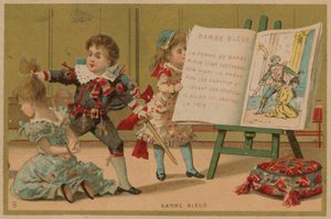 Kékszakállú történetét játszó gyerekek alkotó: French School