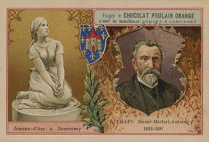 Csokoládé Poulain Orange kereskedelmi kártya alkotó: French School