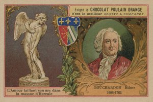 Csokoládé Poulain Orange kereskedelmi kártya alkotó: French School
