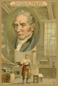 Csokoládé Poulain kereskedelmi kártya, Robert Stephenson
