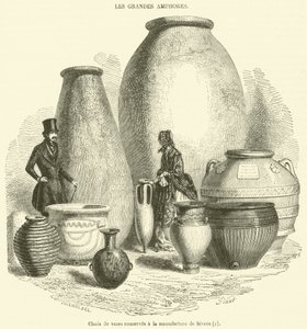 Válogatás a manufaktúrában őrzött vázákból (metszet) alkotó: French School