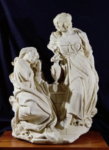 Krisztus és a szamáriai asszony alkotó: French School