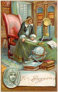 Christiaan Huygens, holland matematikus és tudós (chromolitho) alkotó: French School