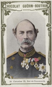 Christian IX, Roi de Danemark (színes fotó) alkotó: French School