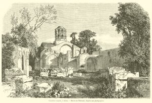 Cimetiere romain, egy Arles (metszet) alkotó: French School