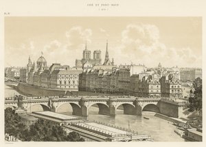 Város és Pont-Neuf, 1878 alkotó: French School