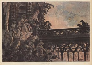Tűzben lévő város (színes litó) alkotó: French School