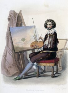 Claude Gellee dit Lorrain (1600-1682) francia festő – a „Le Plutarque francais” című művében, Mennechet, Párizs alkotó: French School