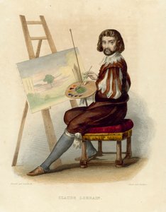 Claude Lorrain (színes metszet) alkotó: French School