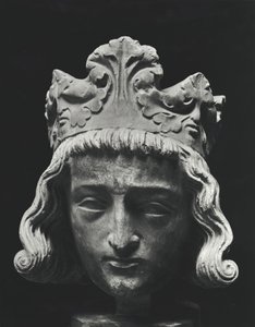 II. Clovis (634-657 körül), Neustria és Burgundia meroving frank királya (639-657), a Saint-Denis-i apátságból, eredeti 13. század (gipszöntvény) alkotó: French School