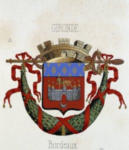 Bordeaux város címere – a „Franciaországi Armorial”-ban”, H. Traversier, Párizs alkotó: French School