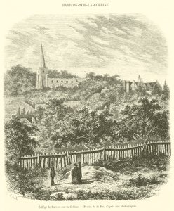 Harrow-on-the-Hill College (metszet) alkotó: French School