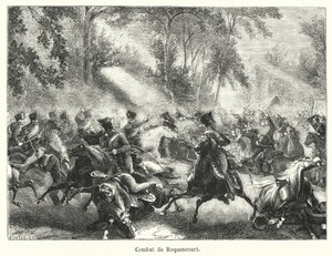 Combat de Roquencourt (metszet) alkotó: French School