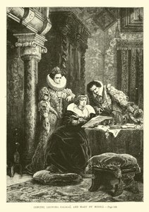 Concini, Leonora Galigai és Mary de Medici alkotó: French School