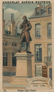 Condorcet, földmérő és filozófus, 1743-1794, Erigee Quai Conti alkotó: French School