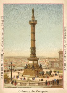 Kongresszusi oszlop, Brüsszel (chromolitho) alkotó: French School