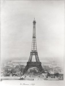 Az Eiffel-torony építése, Párizs, 1889. március 31 alkotó: French School