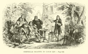 Corneille felolvas XIV. Lajosnak alkotó: French School