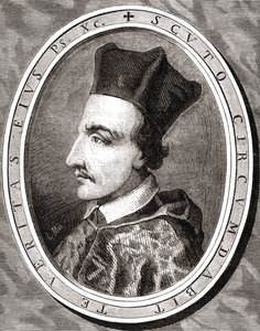 Cornelius Jansen, Ypres püspöke, Pannemaker vésette Latenacci után, Louis Blanc (1811-82) "Histoire de la Revolution Francaise" című művéből alkotó: French School