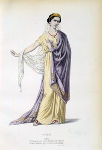 Jelmez Phedre karakterének Jean Racine (1639-1699) azonos című darabjában, 19. századi Párizs, francia vígjáték alkotó: French School