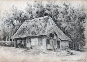 Víkendház Franciaországban. (rajz alkotó: French School