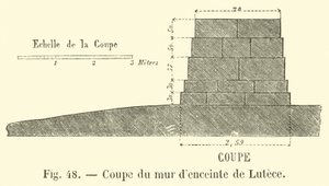 A luteci fal keresztmetszete (metszet) alkotó: French School