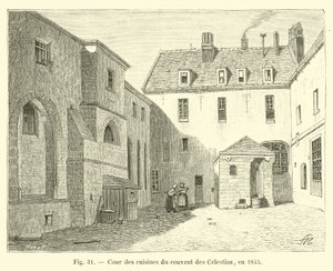 A Celestini kolostor konyhaudvara, 1845-ben alkotó: French School