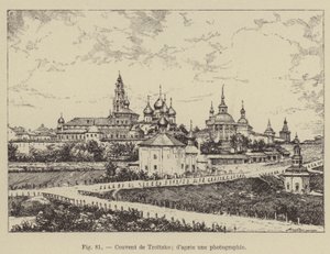 Troitzko kolostor (metszet) alkotó: French School