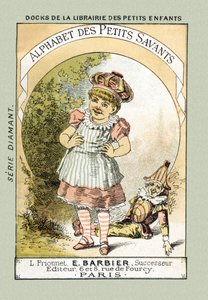 Borító - Amikor úgy nevetünk, mint a címbeli Bebe, azt mondjuk: A A A A A A A A A - az „Alphabet des petits savants”, 19. század végén (kromolitográfia) alkotó: French School