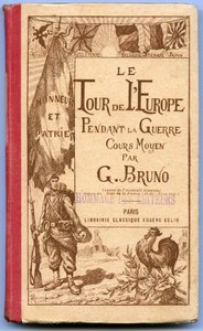 G. Bruno „The Tour of Europe during the War” című könyvének borítója alkotó: French School