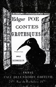 Edgar Allan Poe Contes Grotesques címlapja, 1882-ben alkotó: French School