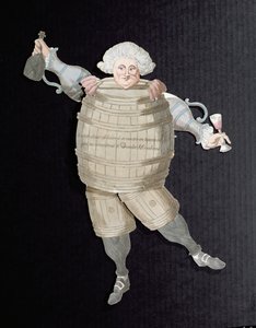 Louis Riqueti (1754-92) Mirabeau vikomtja, beceneve Mirabeau-Tonneau (hordó) 1790 körül (színes metszet) (lásd még: 191400) alkotó: French School
