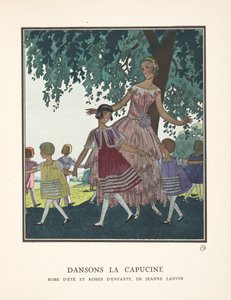 Dansons la Capucine, a divatlapok gyűjteményéből alkotó: French School