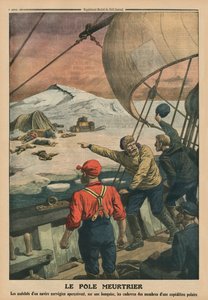 Deadly Pole, a hátsó borító illusztrációja a „Le Petit Journal”-ból, illusztráció, 1913. augusztus 10.