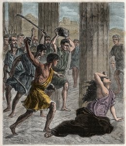Hypatia halála - Hypatia (c370-415) női matematikus és filozófus (neoplatonista), akit meggyilkoltak Cirill alexandriai pátriárka követői - Hypatia halála (Hypathy) - Vésés a „”-be A mindenki számára elérhető tudományok – fizika és kémia” b alkotó: French School