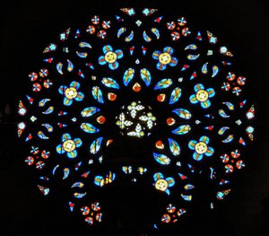 Dekoratív ablak alkotó: French School