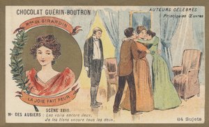 Delphine Meleg Girardin (1804-1855) felesége, francia író és újságíró, a „La joie fait peur”, egy felvonásos vígjáték és próza (1855) szerzője alkotó: French School