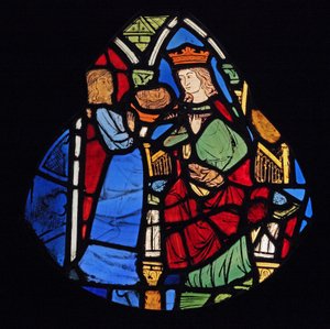 Salome ábrázolása Keresztelő János fejével, az ex Ste Chapelle-lel alkotó: French School