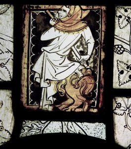 Grisaille ábrázolása groteszkekkel; Normandiából alkotó: French School