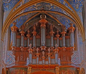 Az orgona ábrázolása alkotó: French School