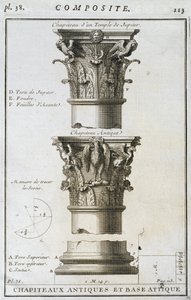 Tervezés egy ősi fővároshoz és bázishoz a Jupiter templomból alkotó: French School