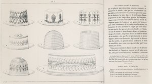 Antonin Carême Timbale de Macaroni tervei (metszet) alkotó: French School